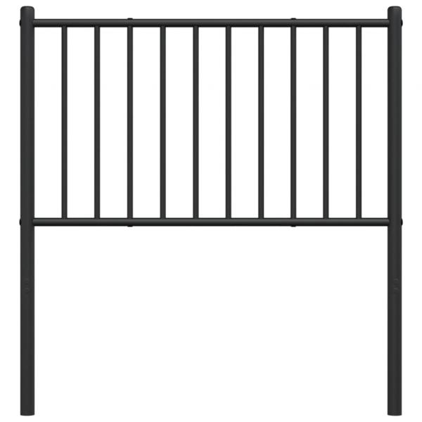 Kopfteil Metall Schwarz 100 cm