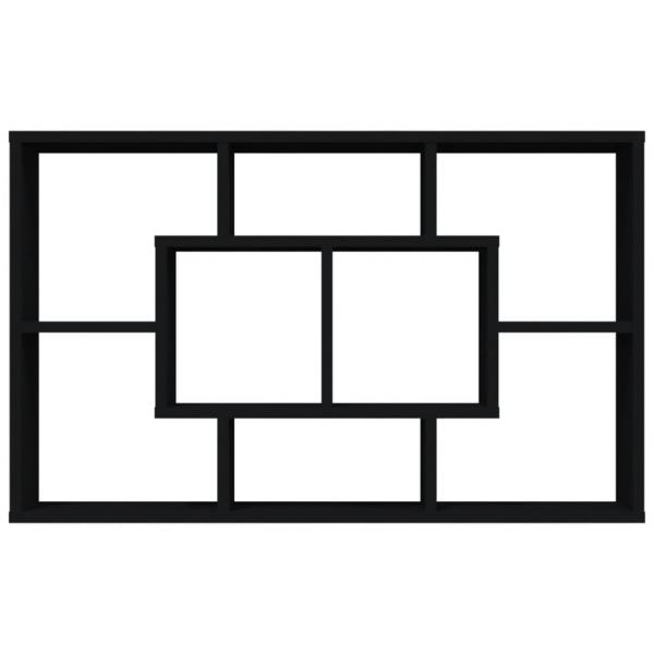 Wandregal Schwarz 85x16x52,5 cm Holzwerkstoff