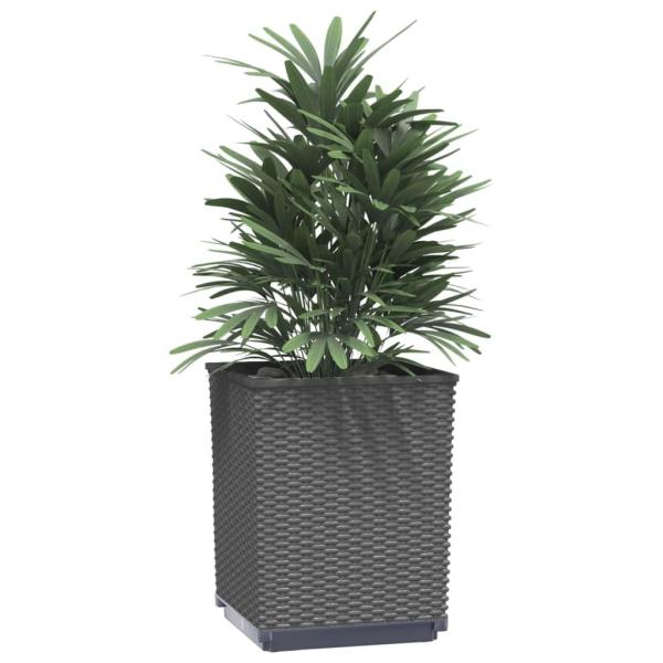 Pflanzkübel 4 Stk. Schwarz 30x30x37 cm Polypropylen