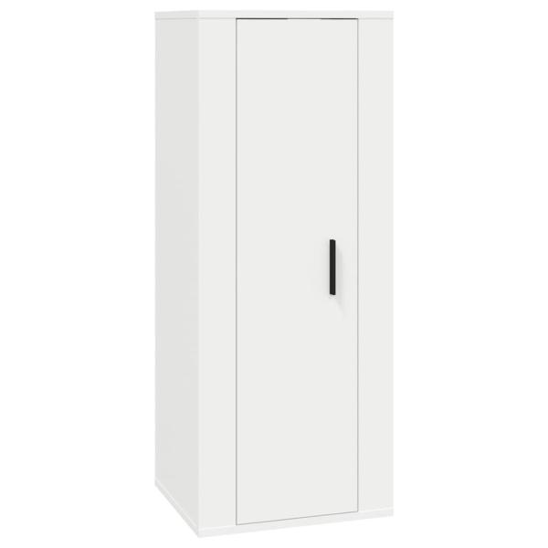 ARDEBO.de - 4-tlg. TV-Schrank-Set Weiß Holzwerkstoff