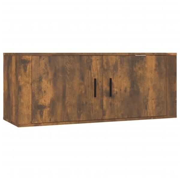 ARDEBO.de - 5-tlg. TV-Schrank-Set Räuchereiche Holzwerkstoff