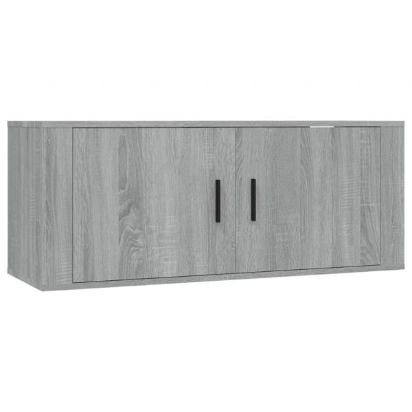 8-tlg. TV-Schrank-Set Grau Sonoma Holzwerkstoff
