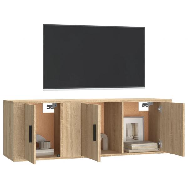 2-tlg. TV-Schrank-Set Sonoma-Eiche Holzwerkstoff