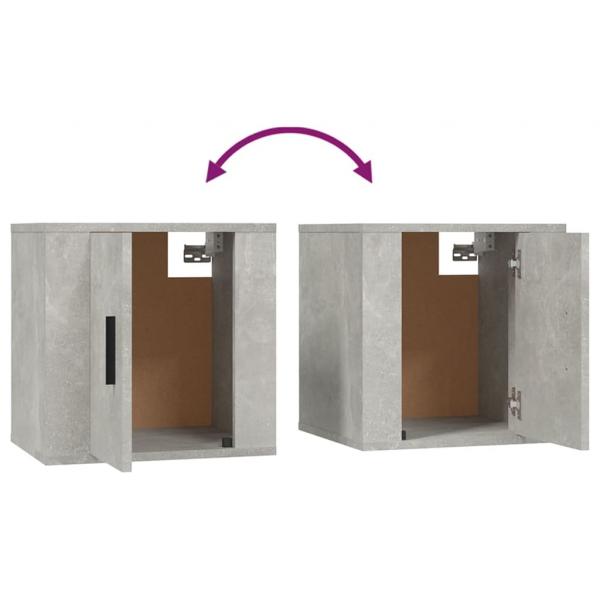 3-tlg. TV-Schrank-Set Betongrau Holzwerkstoff