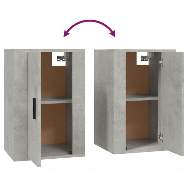 ARDEBO.de - 2-tlg. TV-Schrank-Set Betongrau Holzwerkstoff