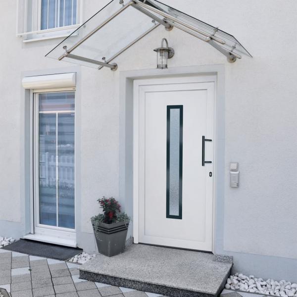 ARDEBO.de - Haustür Weiß 98x208 cm PVC