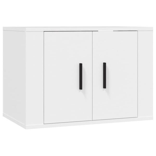 2-tlg. TV-Schrank-Set Weiß Holzwerkstoff