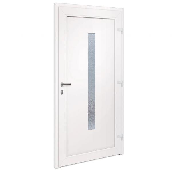 Haustür Weiß 98x200 cm PVC