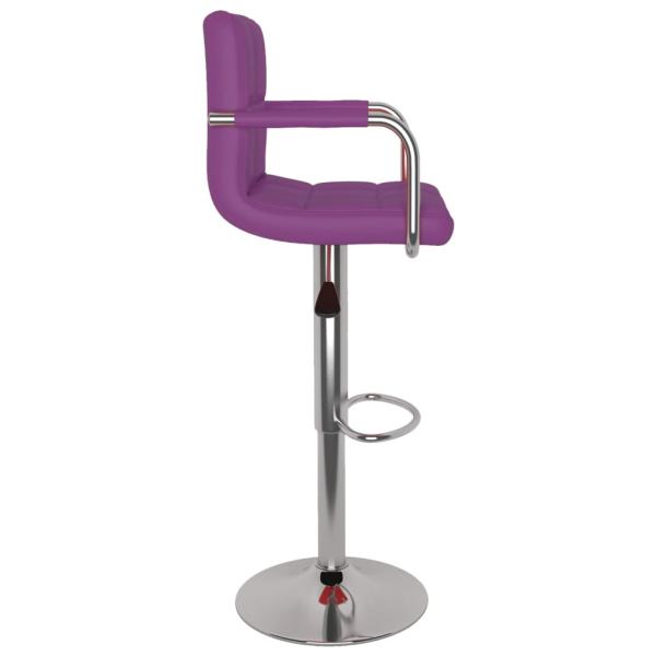 Barhocker 2 Stk. Lila Kunstleder