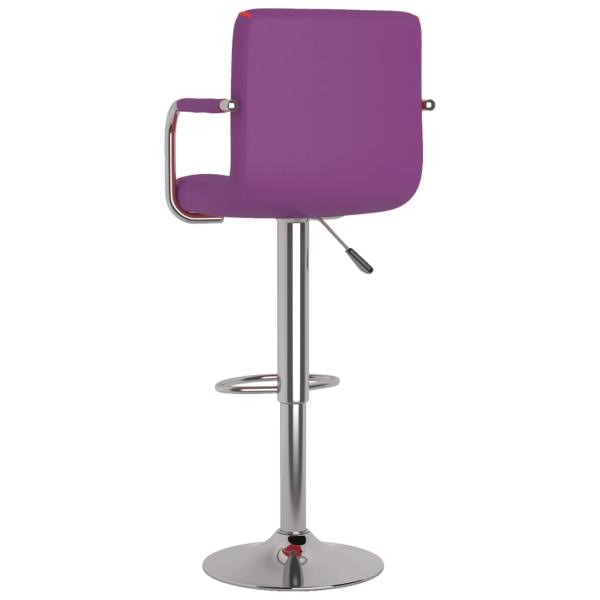 Barhocker 2 Stk. Lila Kunstleder