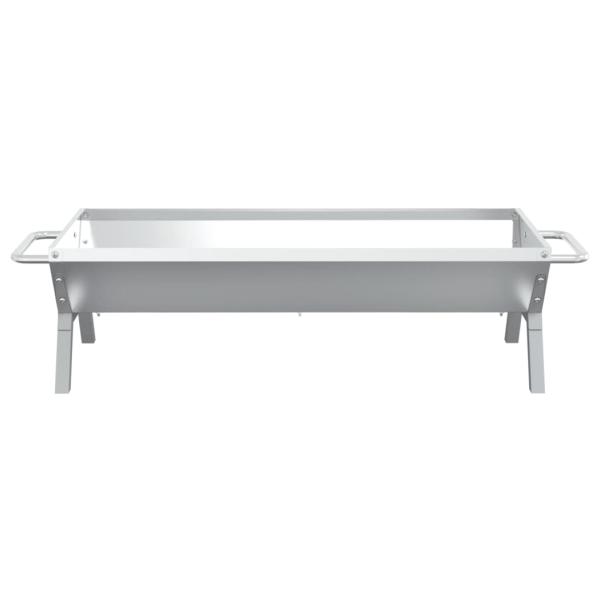 Grill Silbern 118x42x30,5 cm Edelstahl