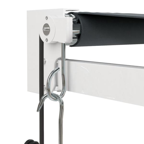 Elektrische Markise mit Kurbel Anthrazit 3x2,5 m