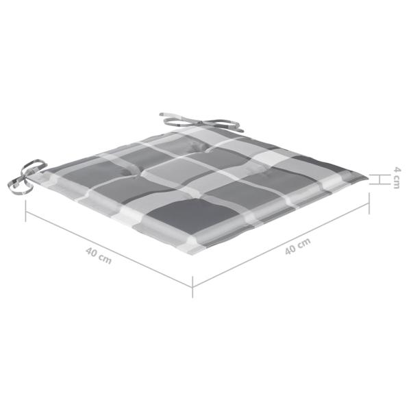 Klappbare Gartenstühle 8 Stk. mit Kissen Massivholz Akazie