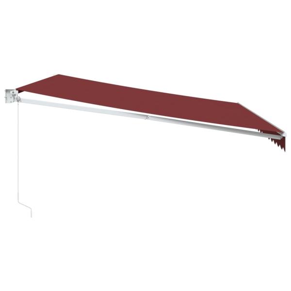 Markise Manuell Weinrot 450x300 cm