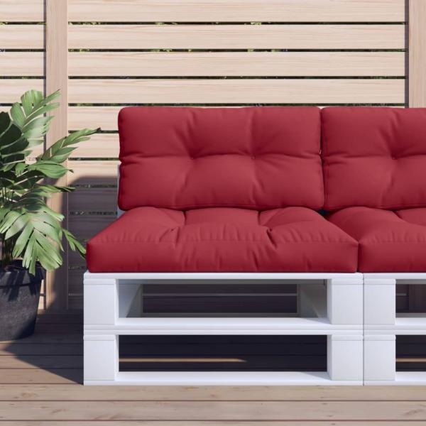 ARDEBO.de - Palettenkissen Weinrot 80x40x12 cm Stoff