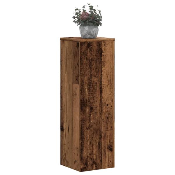Pflanzenständer 2 Stk. Altholz-Optik 25x25x80 cm Holzwerkstoff