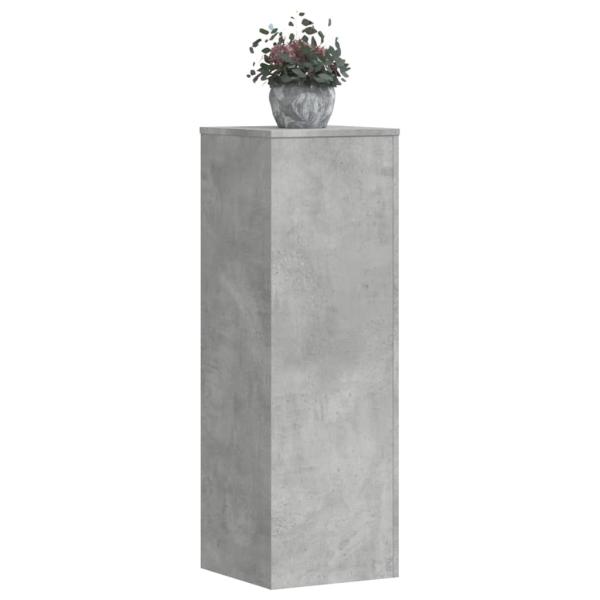Pflanzenständer Betongrau 33x33x100 cm Holzwerkstoff