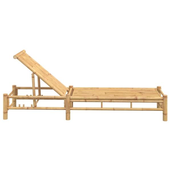 Sonnenliege 55x199x30 cm Bambus