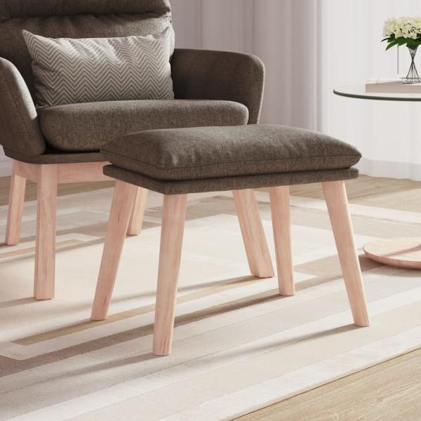 ARDEBO.de - Fußhocker Taupe 45x29,5x35 cm Stoff