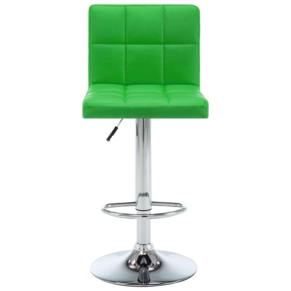 Barhocker 2 Stk. Grün Kunstleder