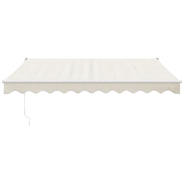 Elektrische Markise mit Kurbel Creme 3x2,5 m