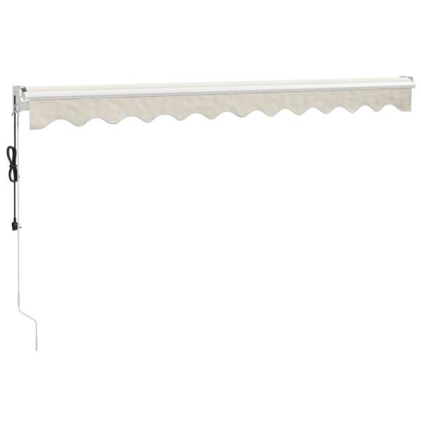 Elektrische Markise mit Kurbel Creme 3x2,5 m