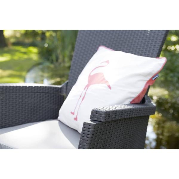 Keter Gartensessel Vermont 2 Stk. Verstellbar Graphitgrau