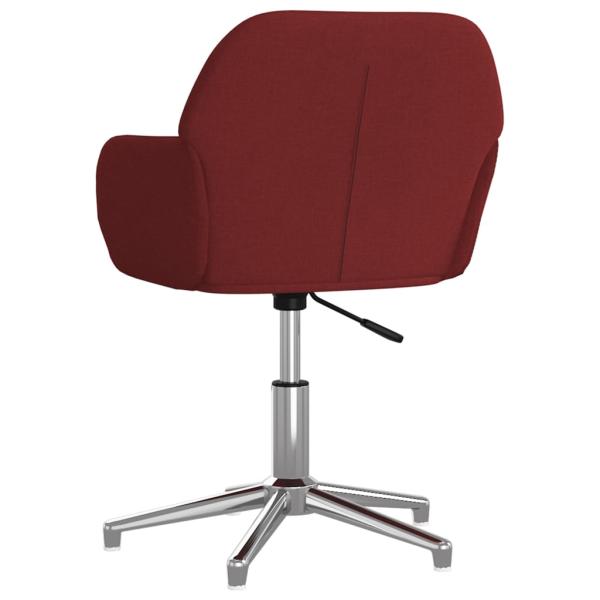 Bürostuhl Drehbar Weinrot Stoff