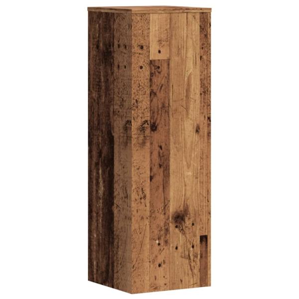 Pflanzenständer Altholz-Optik 33x33x100 cm Holzwerkstoff