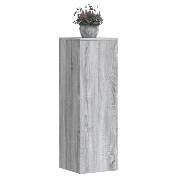 ARDEBO.de - Pflanzenständer 2 Stk. Grau Sonoma 33x33x100 cm Holzwerkstoff