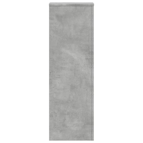 Pflanzenständer 2 Stk. Betongrau 33x33x100 cm Holzwerkstoff