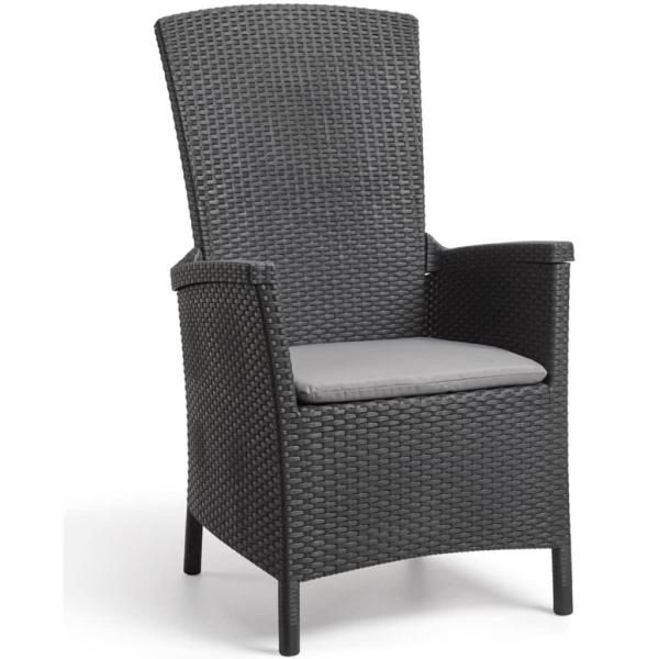 ARDEBO.de - Keter Gartensessel Verstellbar Vermont Graphitgrau 238452