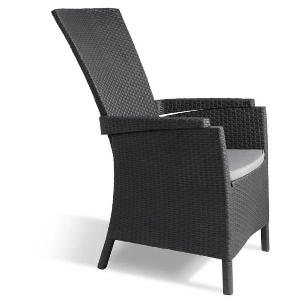 Keter Gartensessel Verstellbar Vermont Graphitgrau 238452