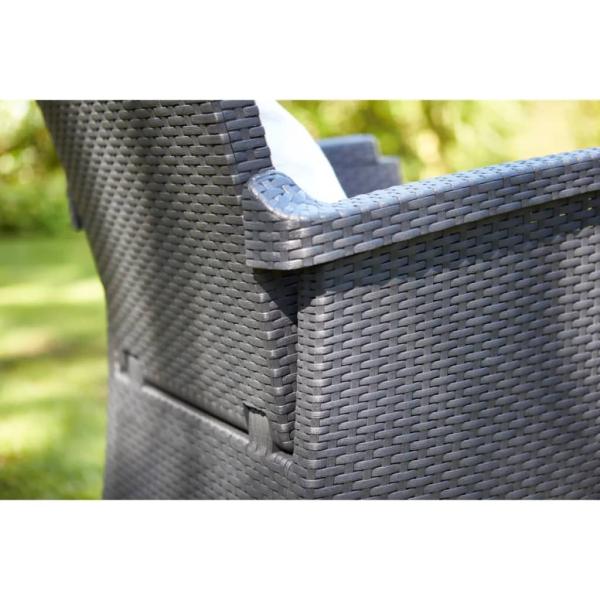 Keter Gartensessel Verstellbar Vermont Graphitgrau 238452