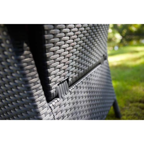 Keter Gartensessel Verstellbar Vermont Graphitgrau 238452