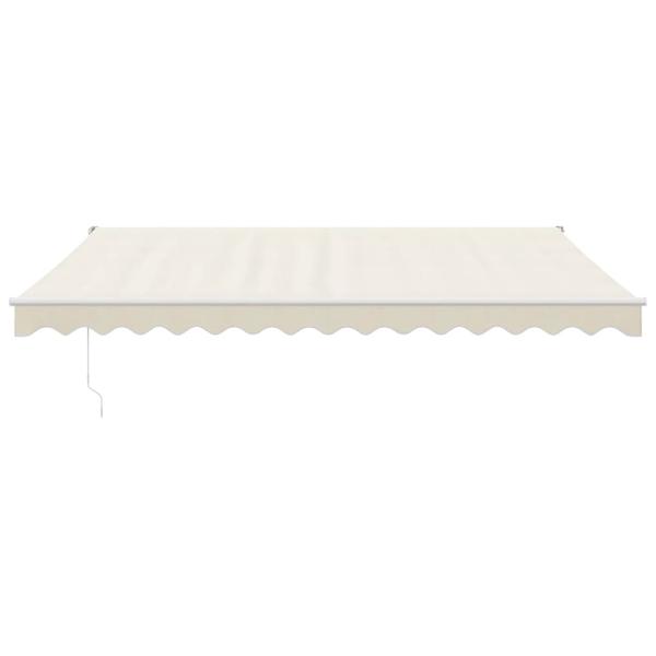 Markise Einziehbar Creme 4x3 m Stoff und Aluminium
