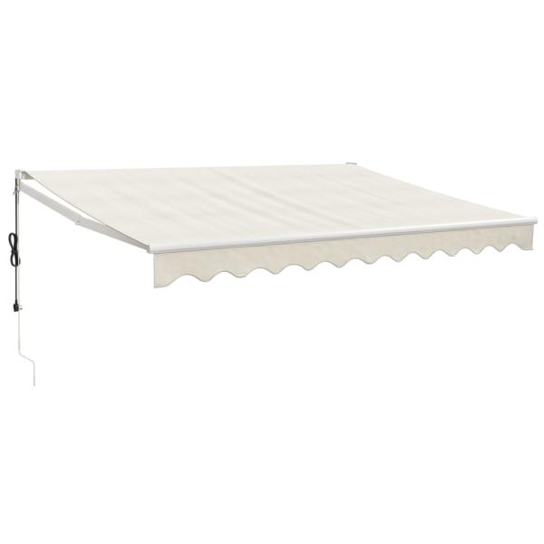 Elektrische Markise mit Kurbel Creme 3,5x2,5 m