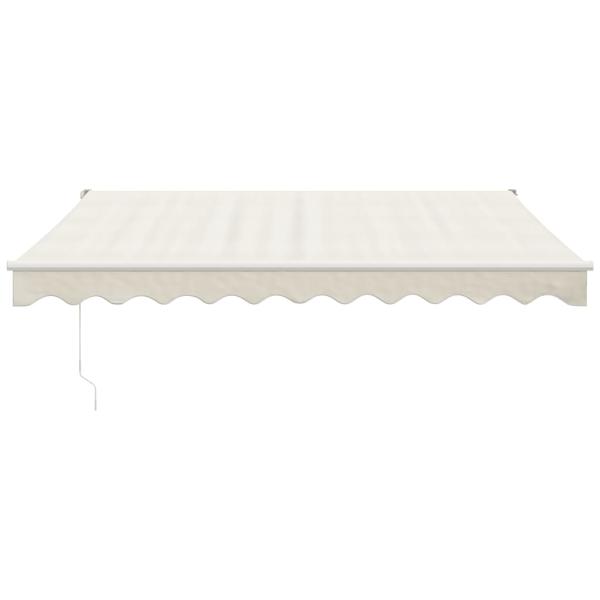 Elektrische Markise mit Kurbel Creme 3,5x2,5 m