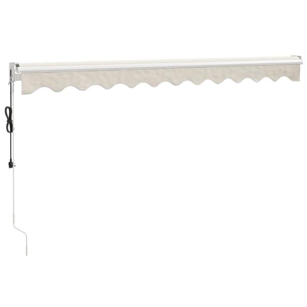 Elektrische Markise mit Kurbel Creme 3,5x2,5 m