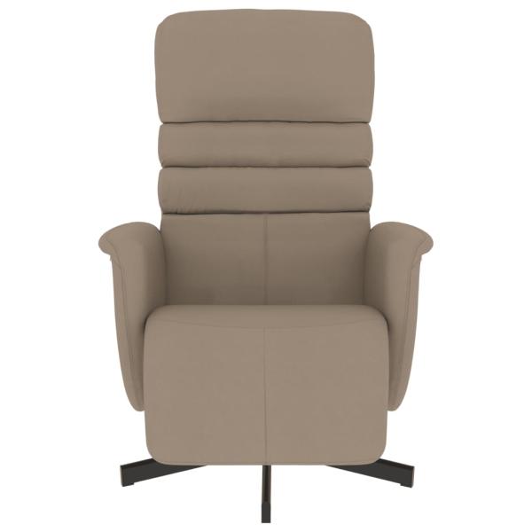 Relaxsessel mit Fußteil Cappuccino-Braun Kunstleder