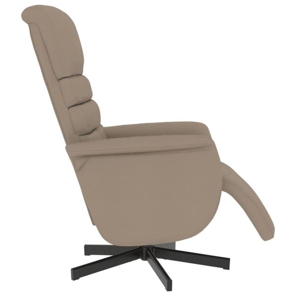 Relaxsessel mit Fußteil Cappuccino-Braun Kunstleder