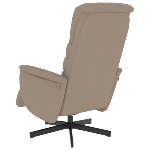 Relaxsessel mit Fußteil Cappuccino-Braun Kunstleder