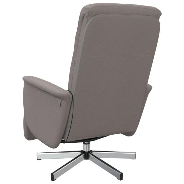 Massagesessel mit Fußteil Taupe Stoff