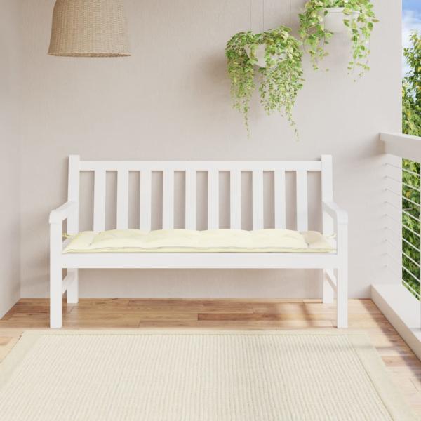 ARDEBO.de - Gartenbank-Auflage Creme 150x50x7 cm Oxford-Gewebe