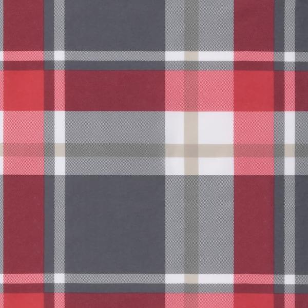 Palettenkissen Rot Karomuster 80x40x12 cm Stoff