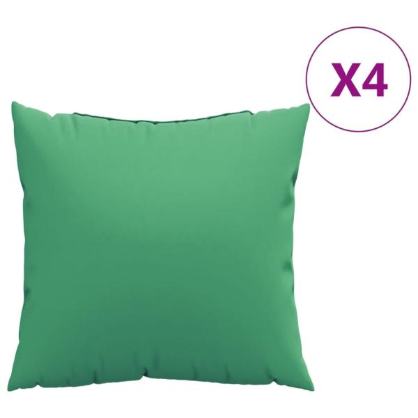 ARDEBO.de - Sofakissen 4 Stk. Grün 40x40 cm Stoff