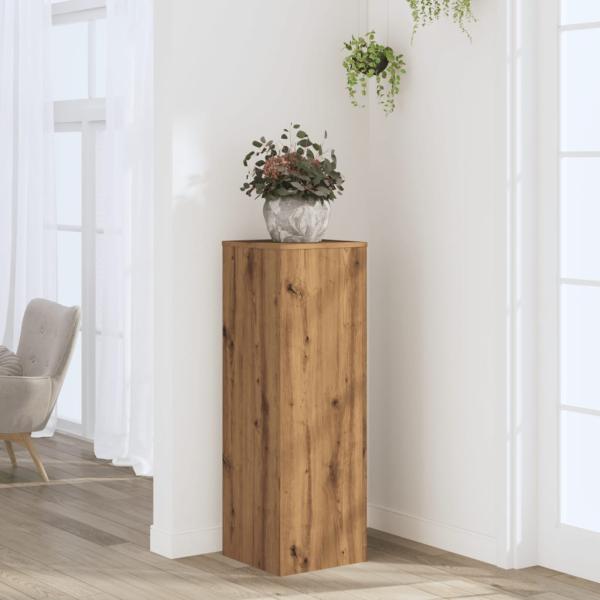 ARDEBO.de - Pflanzenständer Artisan-Eiche 33x33x100 cm Holzwerkstoff