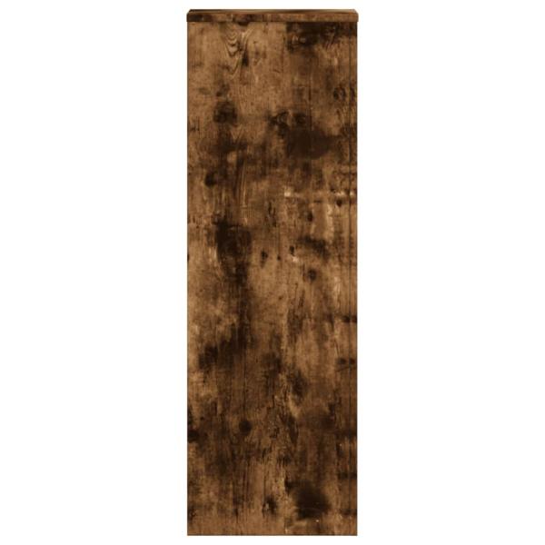 Pflanzenständer 2 Stk. Räuchereiche 33x33x100 cm Holzwerkstoff