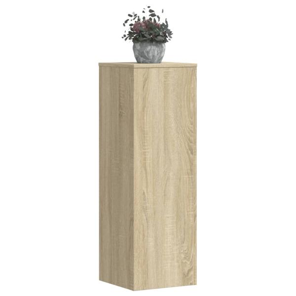 ARDEBO.de - Pflanzenständer 2 Stk. Sonoma-Eiche 33x33x100 cm Holzwerkstoff