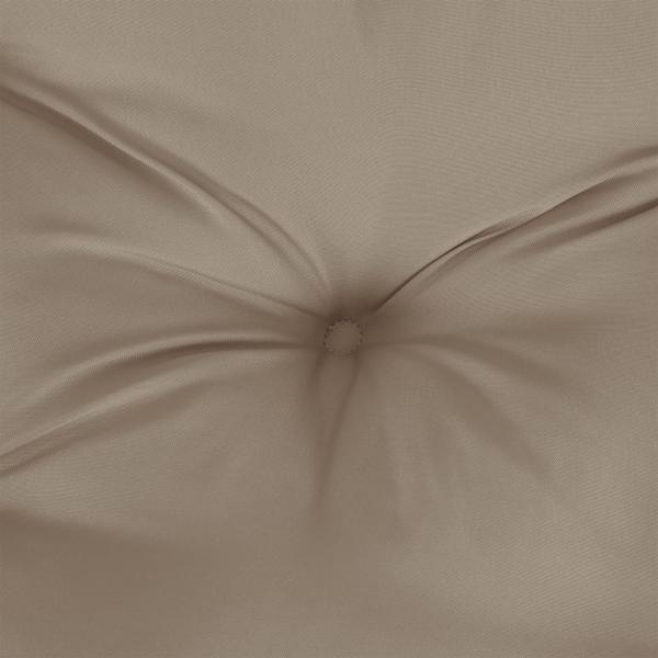Palettenkissen Taupe 80x40x12 cm Stoff